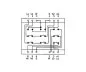 Preview: DINIC surface-mounted telephone box, NFF for two telephones and one extension, DINIC box with Eurohole